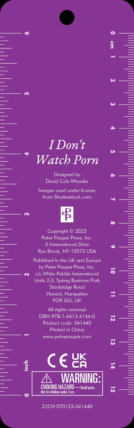 I Don't Watch Porn Beaded Bookmark