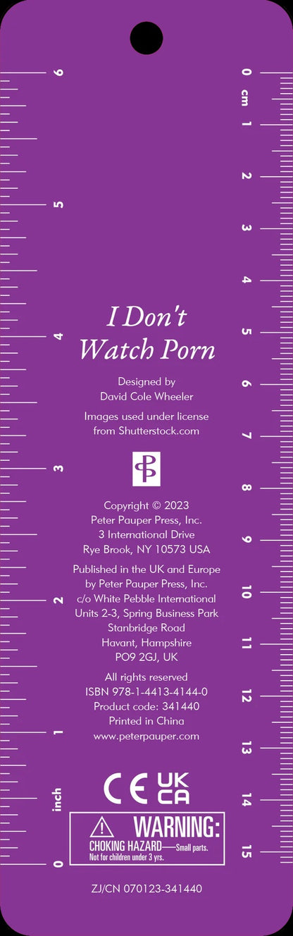 I Don't Watch Porn Beaded Bookmark