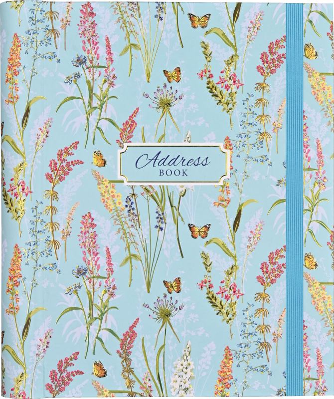 Blooms & Butterflies Large Address Book