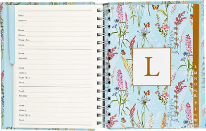 Blooms & Butterflies Large Address Book