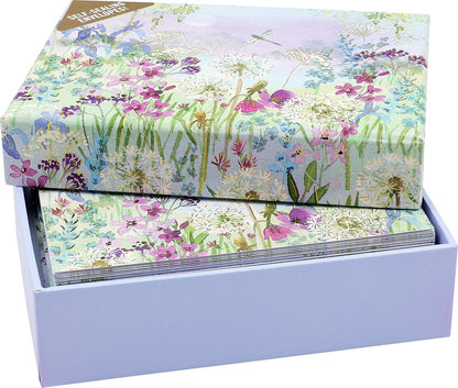 Dragonflies & Dandelions Note Cards (14 Cards, 15 Self-sealing Envelopes)