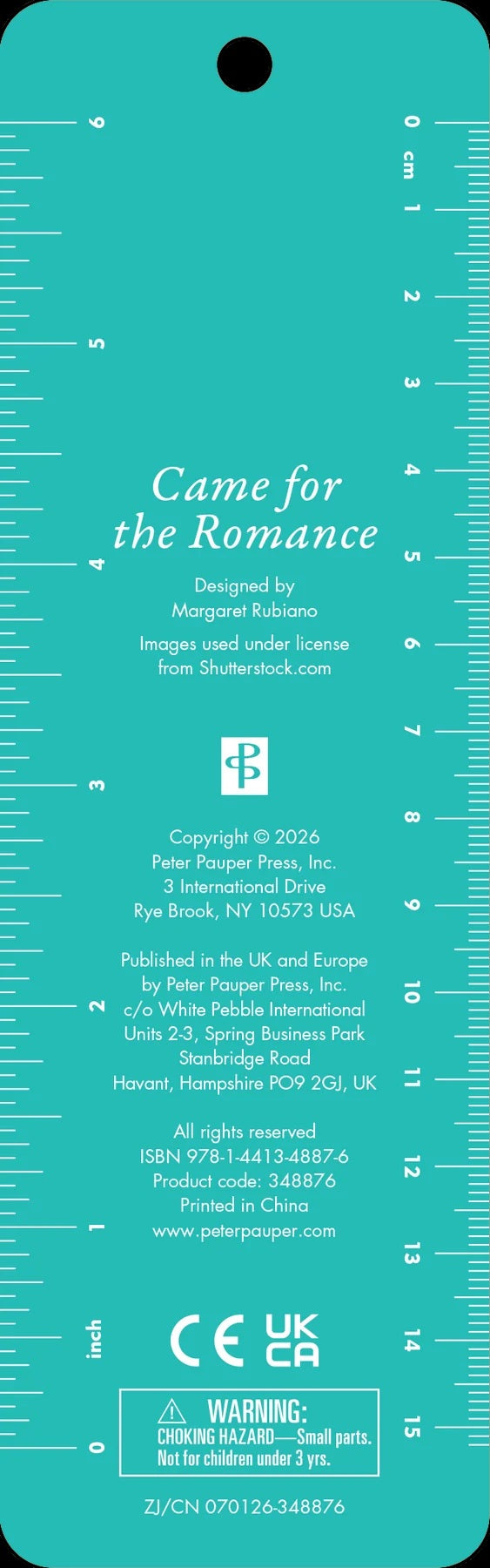 Came For The Romance Beaded Bookmark