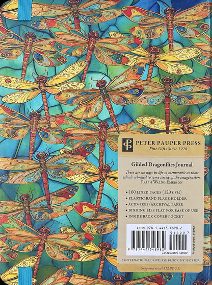 Gilded Dragonflies Journal (diary  Notebook)  (hardcover)
