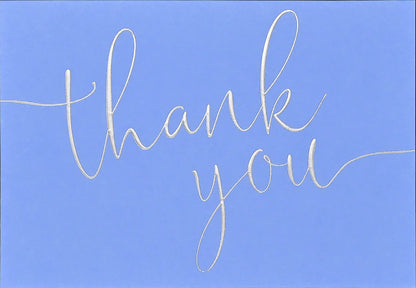 Periwinkle Thank You Notes (14 Cards  15 Self-sealing Envelopes) 