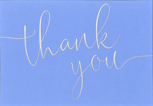 Periwinkle Thank You Notes (14 Cards  15 Self-sealing Envelopes) 
