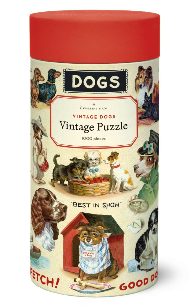 Puzzle Vintage Dogs 1000pc
