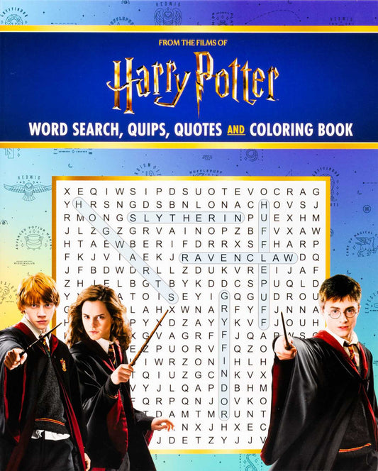 Harry Potter Word Search, Quips, Quotes, And Coloring Book