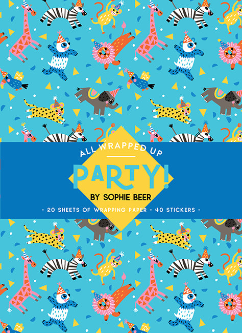 All Wrapped Up: Party! By Sophie Beer - Wrapping Paper And Gift Stickers