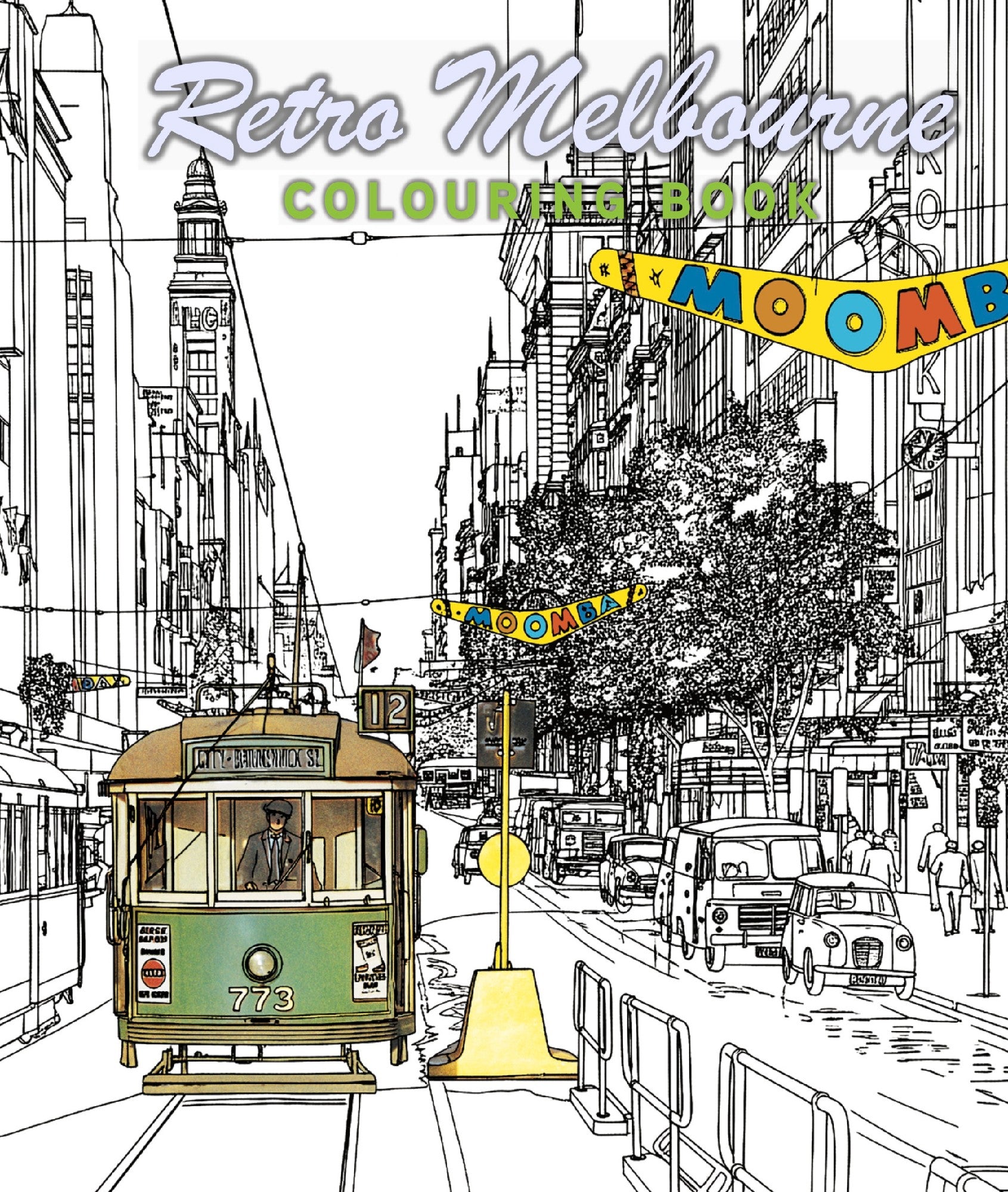 Retro Melbourne Colouring Book