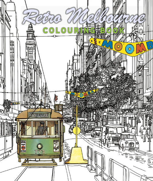 Retro Melbourne Colouring Book