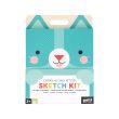 Petit Collage Carry-along Sketch Kit-kitten Blue
