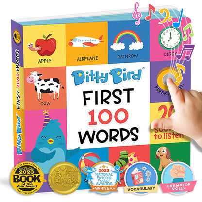Ditty Bird First 100 Words Multi-coloured 16x2x16cm