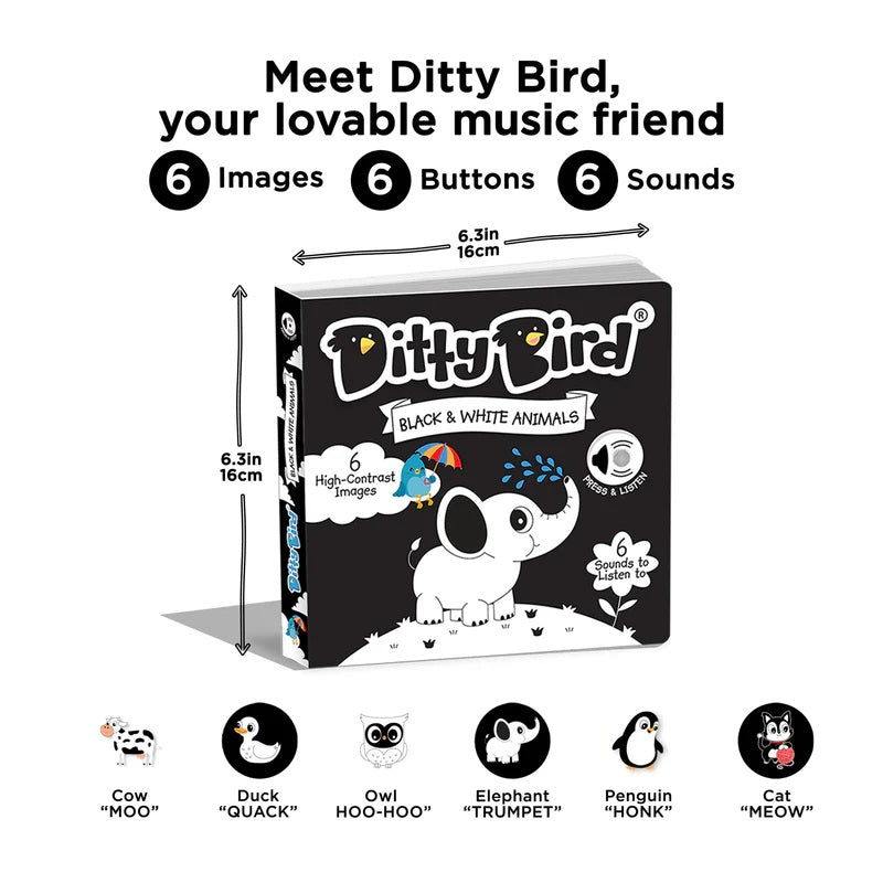 Ditty Bird - Black And White Animals
