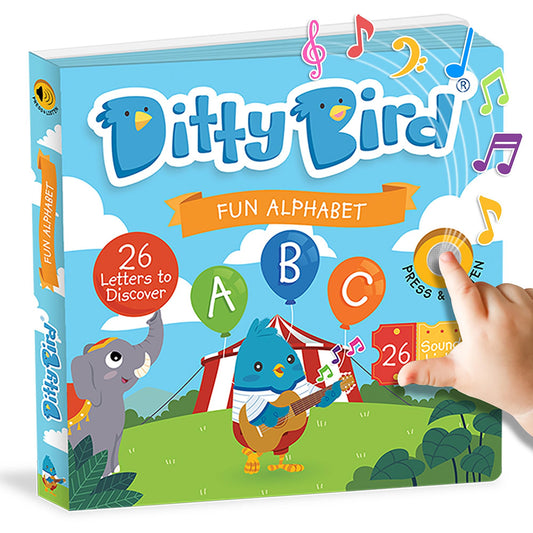 Ditty Bird Fun Alphabet Multi-coloured 16x2x16cm