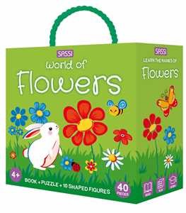Sassi 3d Puzzle & Book Set - World Of Flowers