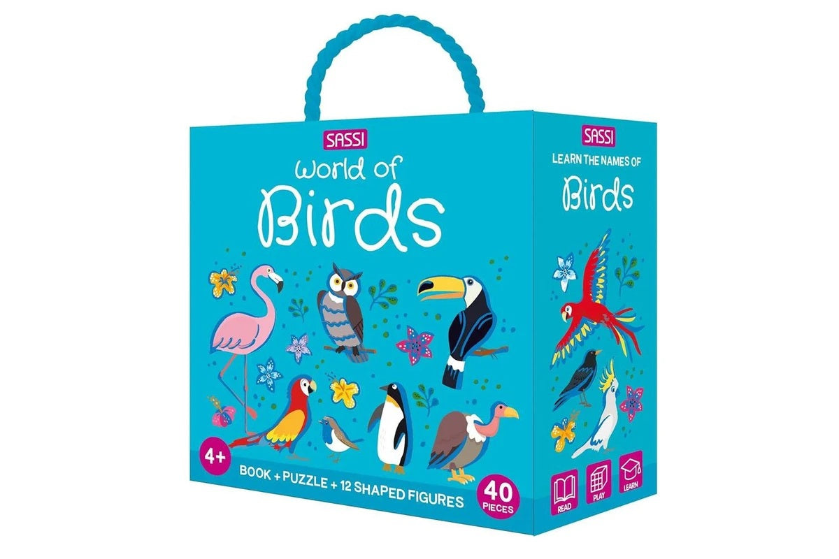 Sassi 3d Puzzle And Book Set World Of Birds