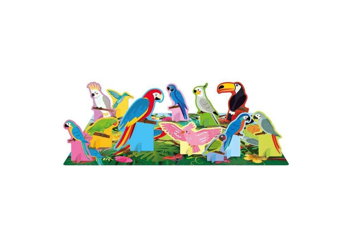 Sassi 3d Puzzle And Book Set World Of Birds