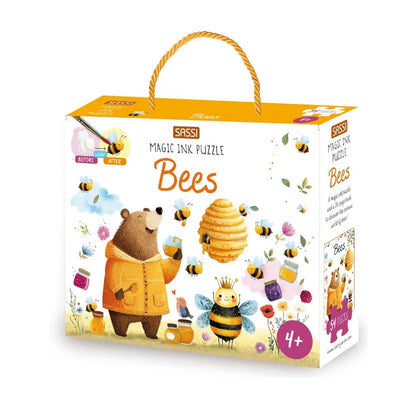 Sassi Magic Water Puzzle And Book Set - Bees