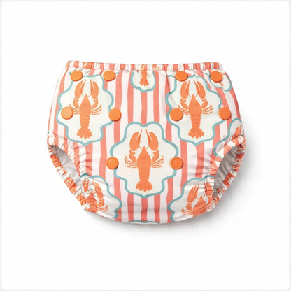 Reusable Swim Nappy - Coral Cray Fits 0-2 Y