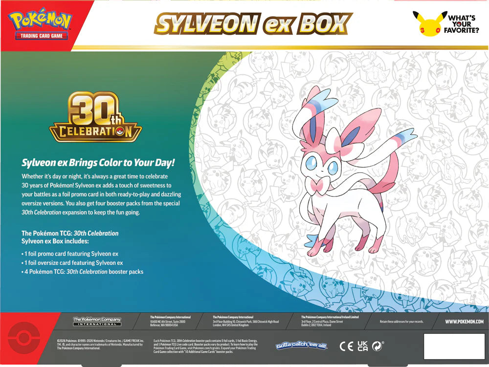 Pokémon TCG: 30th Celebration Sylveon ex Box and Greninja ex Box