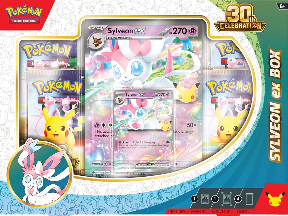 Pokémon TCG: 30th Celebration Sylveon ex Box and Greninja ex Box