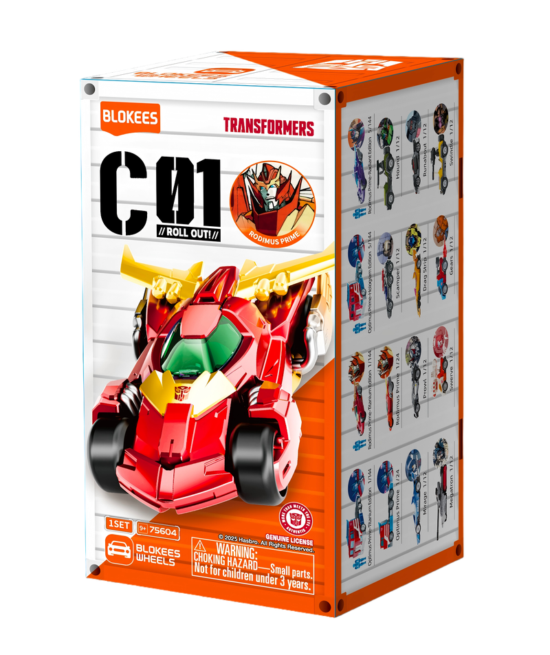 Blokees Wheels Transformers C01 Roll Out Blind Box (single Figure)