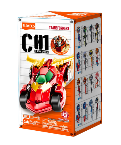 Blokees Wheels Transformers C01 Roll Out Blind Box (single Figure)