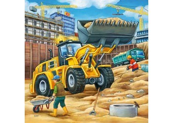 Puzzle 3 X 49 Construction Vehicle