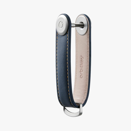 Orbitkey Leather Navy/tan